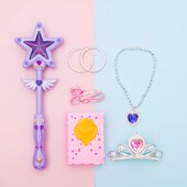 少女心魔仙棒儿童仙女魔法棒爱莎公主女童小魔仙闪光发光女孩权杖