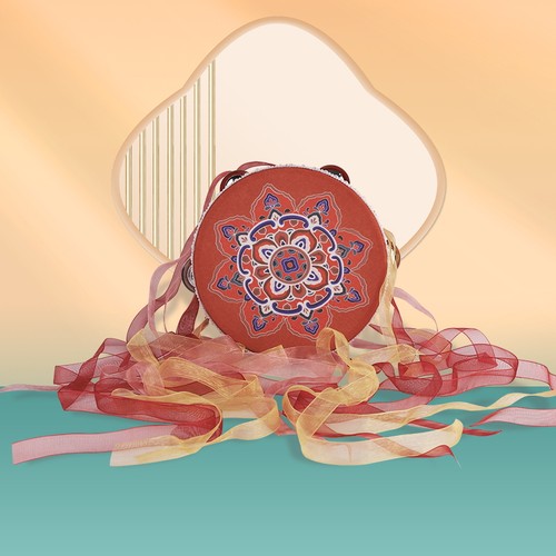 汉服古风拍照道具敦煌手鼓