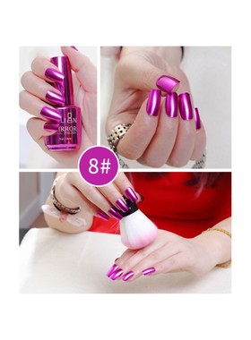 Silver nail polish long lasting metallic 持久银色指甲油