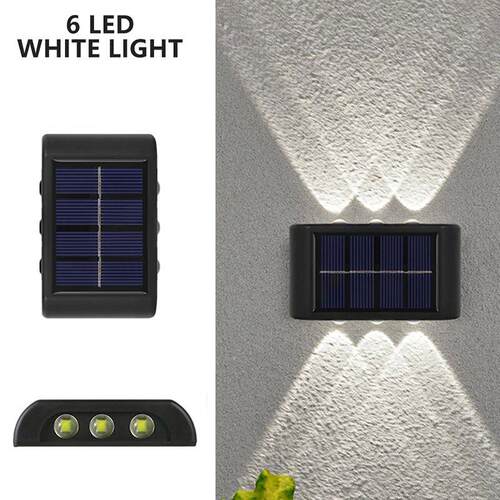 Solar Light Outdoor Garden Sunlight Powered LED Wall Lamp Wa