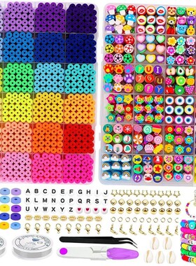 10000Pcs/Box 6mm Clay Bracelet Beads for Jewelry Making Kit