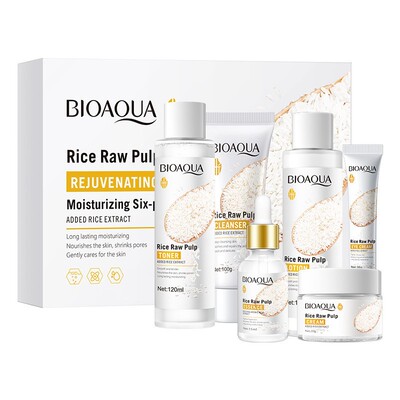 Rice Skin Care Product Set Rice Puree Six-piece Box
