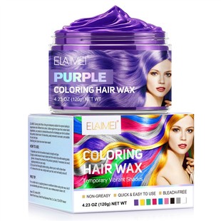 Temporary Coloring Hair wax Dye Non-toxic DIY染色发泥造型蜡