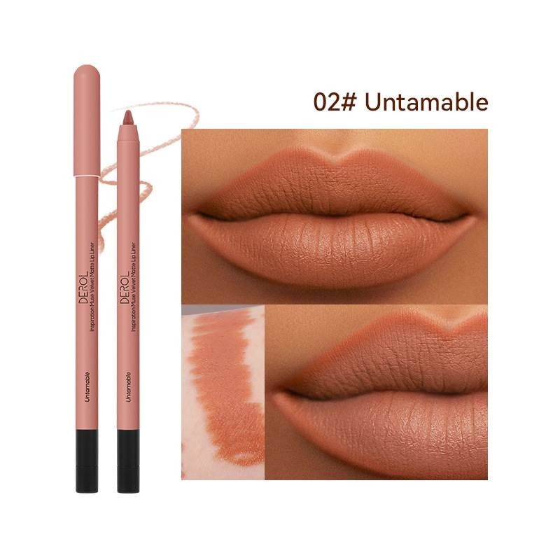 Waterproof Nude Brown Lip Liner Lipstick Pencil Matte Red Pi