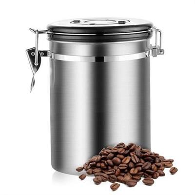 Stainless Steel Airtight Coffee Container Storage Canister S