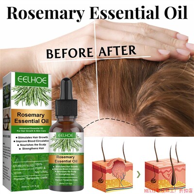 EELHOE Rosemary Serum Hair Growth Care Oil Nourishes Scalp