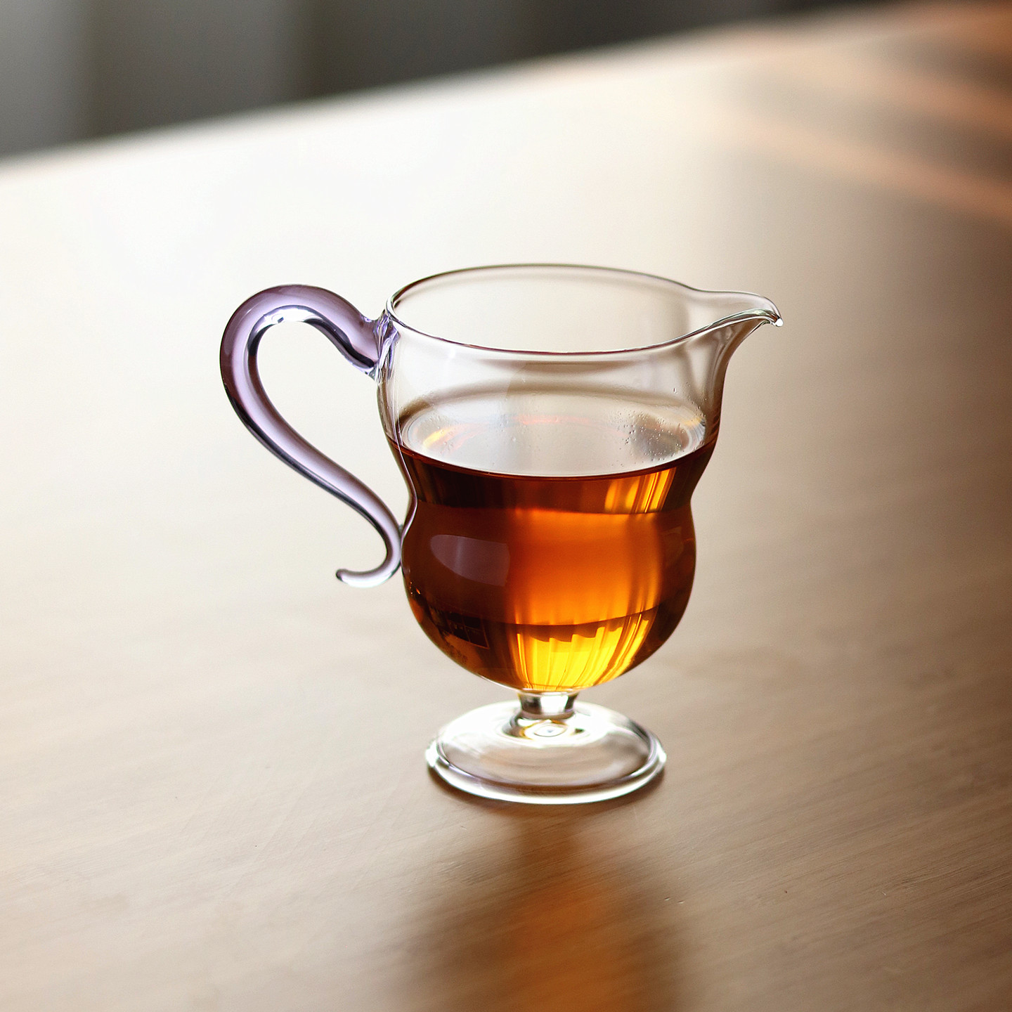 高颜值新型高足公道杯仙女风茶海