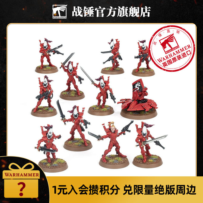 战锤40k 艾达灵族:守卫者 步兵 核心 风暴守护者 warhammer40k