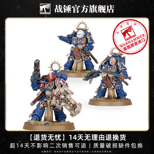 战锤40K 星际战士：剑卫老兵小队 步兵 手雷 帝国 战术型护甲