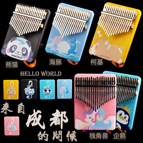 Mengqu Cartoon 17 Sound 21 Sound Thumb kalinbaqin finger kalimba kalinbaqin простой инструмент