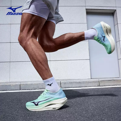 美津浓MIZUNO跑鞋WAVE REBELLION PRO 3缓震竞速短跑运动鞋疾跑