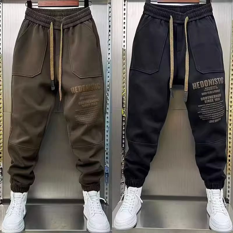 秋季男士爆款修身束脚工装哈伦裤