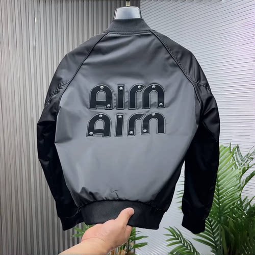 春秋季新款痞帅字母棒球服夹克男