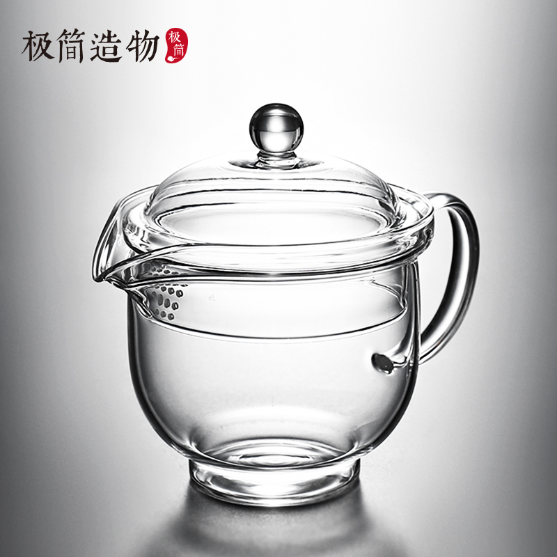 过滤大叶茶耐热玻璃泡茶煮茶壶