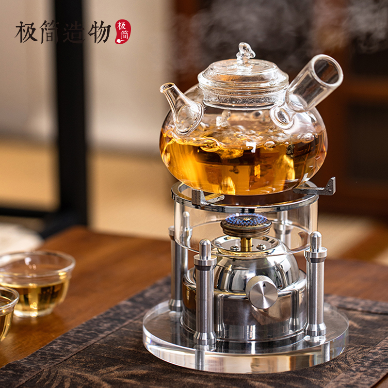 便携户外燃气炉明火加热煮茶炉