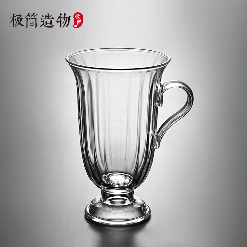 高足品茶杯耐热玻璃小茶杯