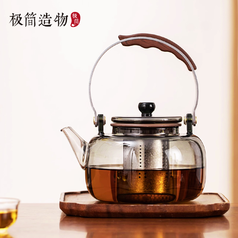 纯钛内胆提梁壶茶水分离