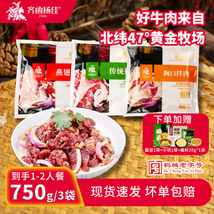 齐函杨佳齐齐哈尔烤肉家庭传统拌肉东北烧烤食材半成品鲜牛肉套餐