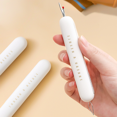 日本穿针器家用多功能二合一拆线器老人专用手工缝纫工具穿针神器