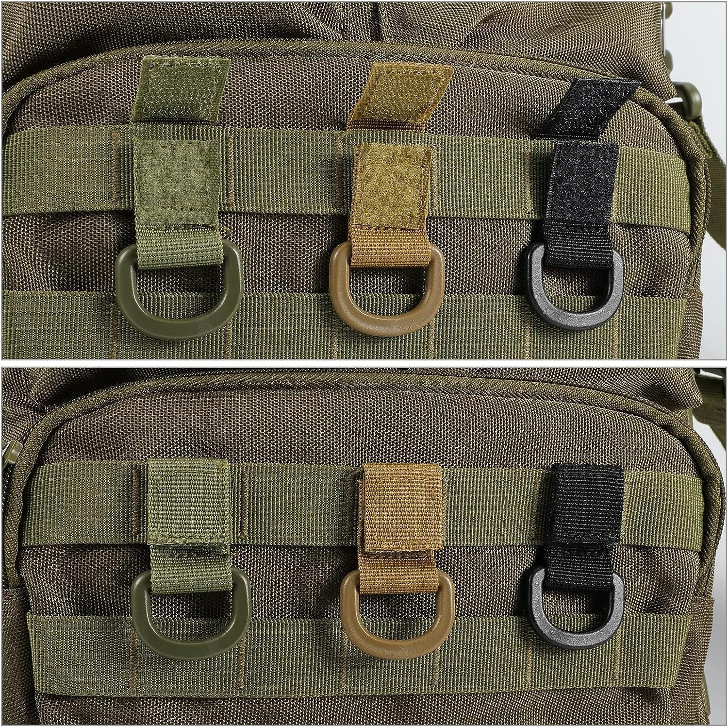 跨境战术D形环夹带钩环背包配件水壶钥匙扣适配器Molle织带附件带