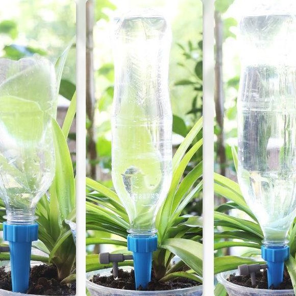 可调节滴水懒人 自动浇花器假期出差浇水家用塑料小型 渗水器