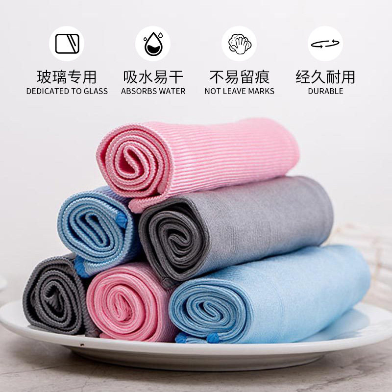 亚马逊玻璃布镜面清洁布不易留痕厨房洗碗抹布家用百洁布