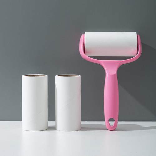 粘毛器滚筒粘尘纸滚刷吸毛去毛刷衣服黏毛毡毛滚子替换卷纸除毛