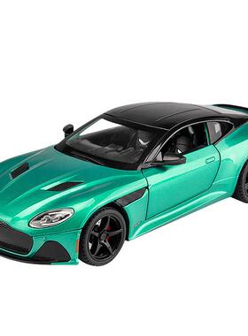 新款1:22阿斯顿马丁DBS仿真合金车模带声光4开门儿童男孩玩具