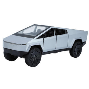 新款 定制1:24合金大号特斯皮卡车模仿真开门越野汽车摆件