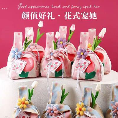 三八妇女节针织袋礼物实用38送员工老师女神节伴手礼公司礼品袋子