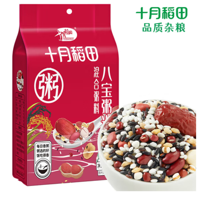 十月稻田 八宝粥米 银耳莲子羹 黑木耳 薏仁糯 杂粮