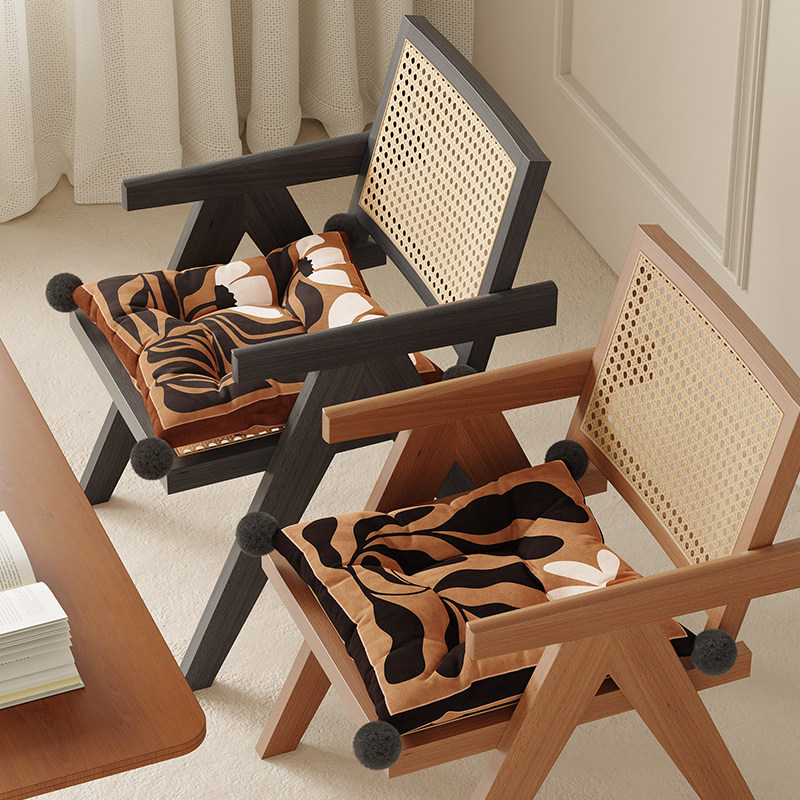 复古餐椅子坐垫冬季加厚中古风花卉座垫保暖方形办公室久坐屁股垫,居家布艺,椅垫,淘宝优惠券,粉丝福利购,淘宝优惠卷