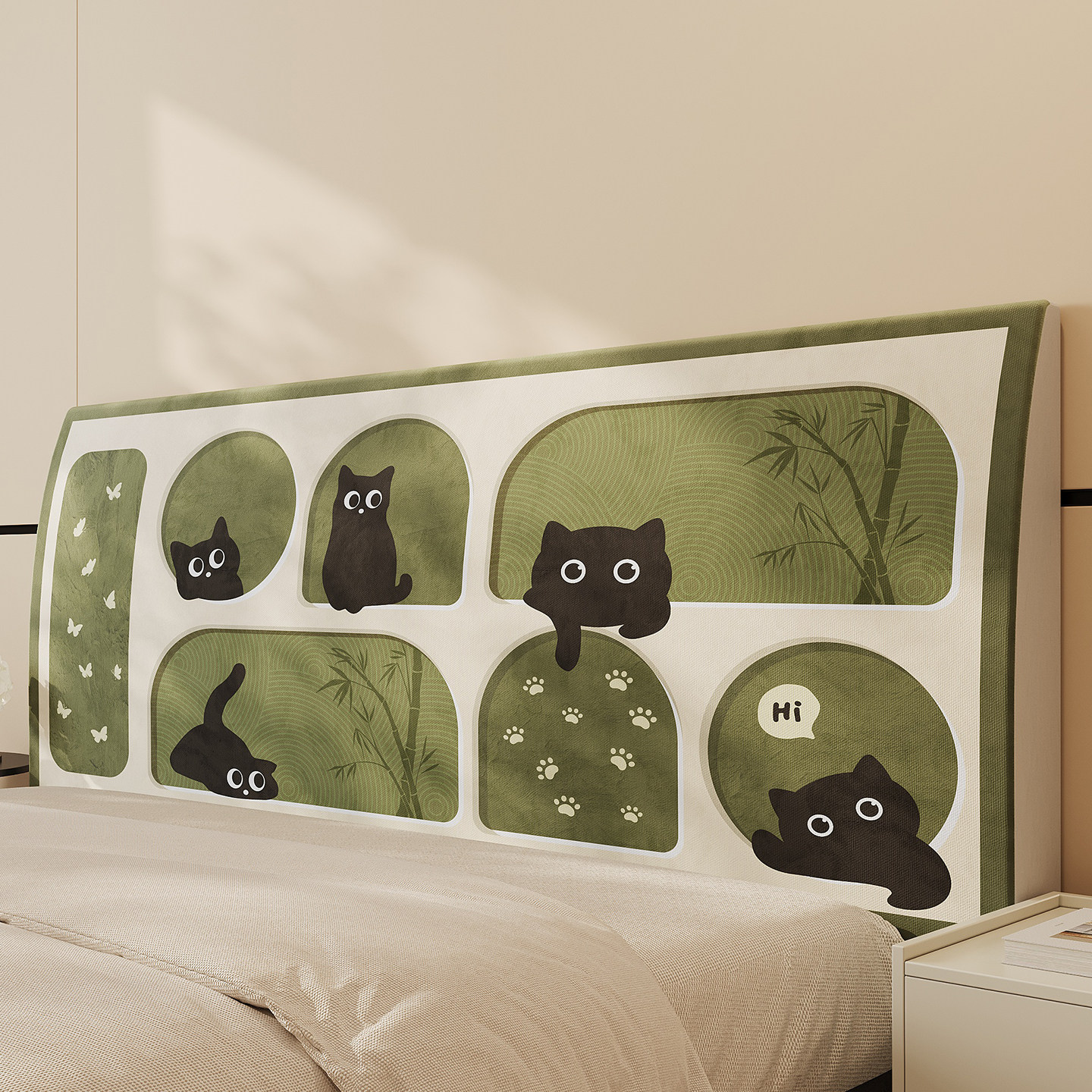 床头套罩2025新款床头罩床头套实木床头软包靠背套弹力全包防尘罩