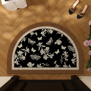 美式半圆形入户门地垫进门脚垫除尘门垫室外大门口耐脏玄关可裁剪