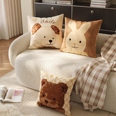 可爱小狗抱枕套客厅沙发靠枕可拆洗含芯靠垫卧室床头飘窗靠背腰靠