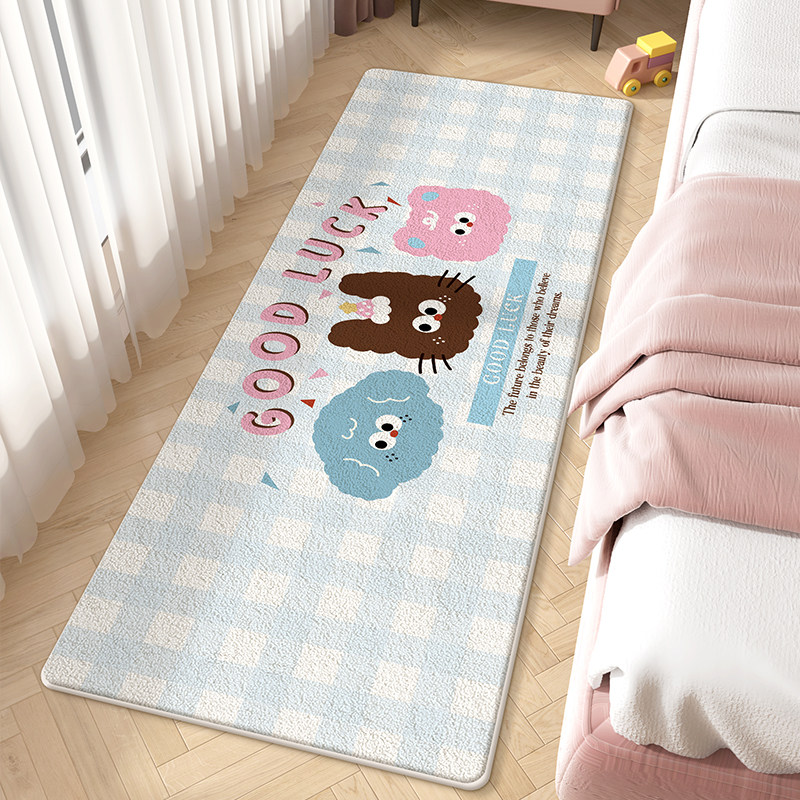 卧室床边地毯ins风少女房间长条地垫客厅女生床前家用儿童房阳台,居家布艺,地毯,淘宝优惠券,粉丝福利购,淘宝优惠卷