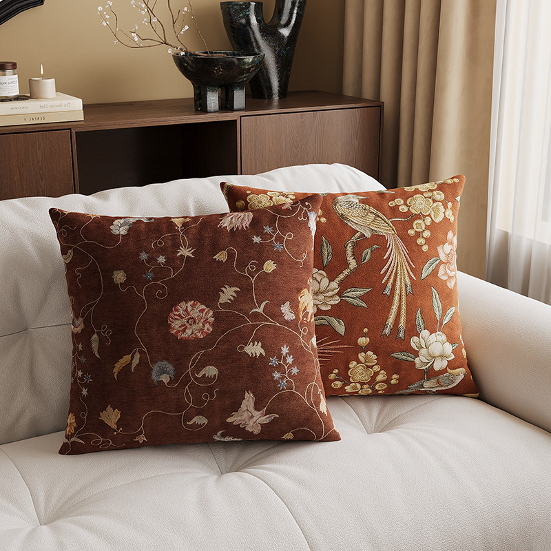 复古客厅沙发抱枕靠背垫家用卧室房间床头腰枕家居摆件抱枕套含芯,居家布艺,靠垫/抱枕,淘宝优惠券,粉丝福利购,淘宝优惠卷