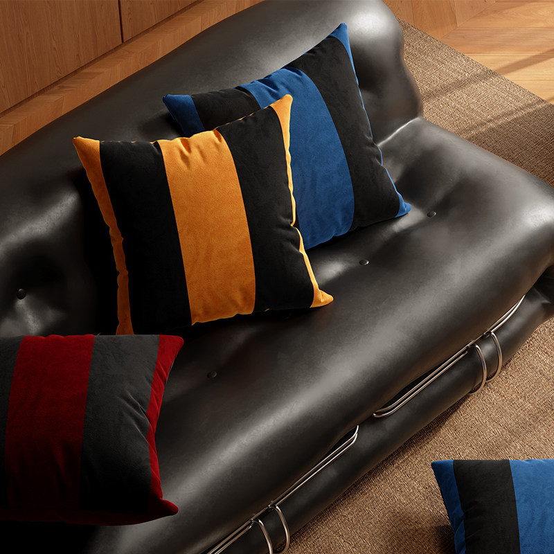 条纹沙发客厅抱枕靠背靠垫腰枕飘窗装饰复古摆件卧室床头床上靠枕,居家布艺,靠垫/抱枕,淘宝优惠券,粉丝福利购,淘宝优惠卷