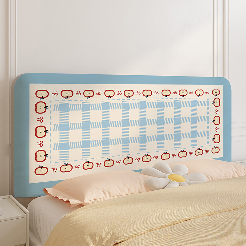 ins风出租屋改造美观遮丑床头套罩卡通防尘全包弹力布软包保护套,居家布艺,床头罩,淘宝优惠券,粉丝福利购,淘宝优惠卷