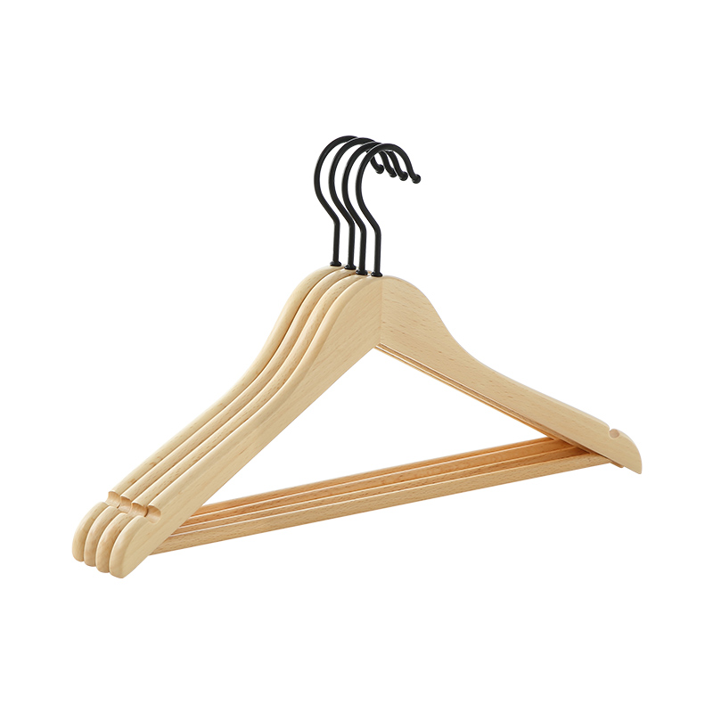 高档实木衣架子衣挂挂防滑无痕木质服装店专用晒撑子挂钩奢华i.