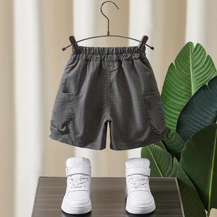 男童工装短裤夏季2024新款痞帅儿童夏装薄款裤子外穿男宝宝童装潮