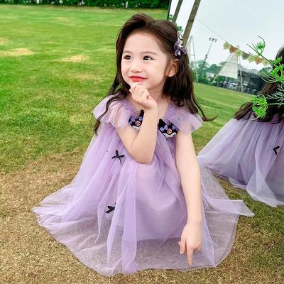 女小童夏装连衣裙库洛米宝宝蓬蓬网纱裙子夏季薄款女孩吊带公主裙
