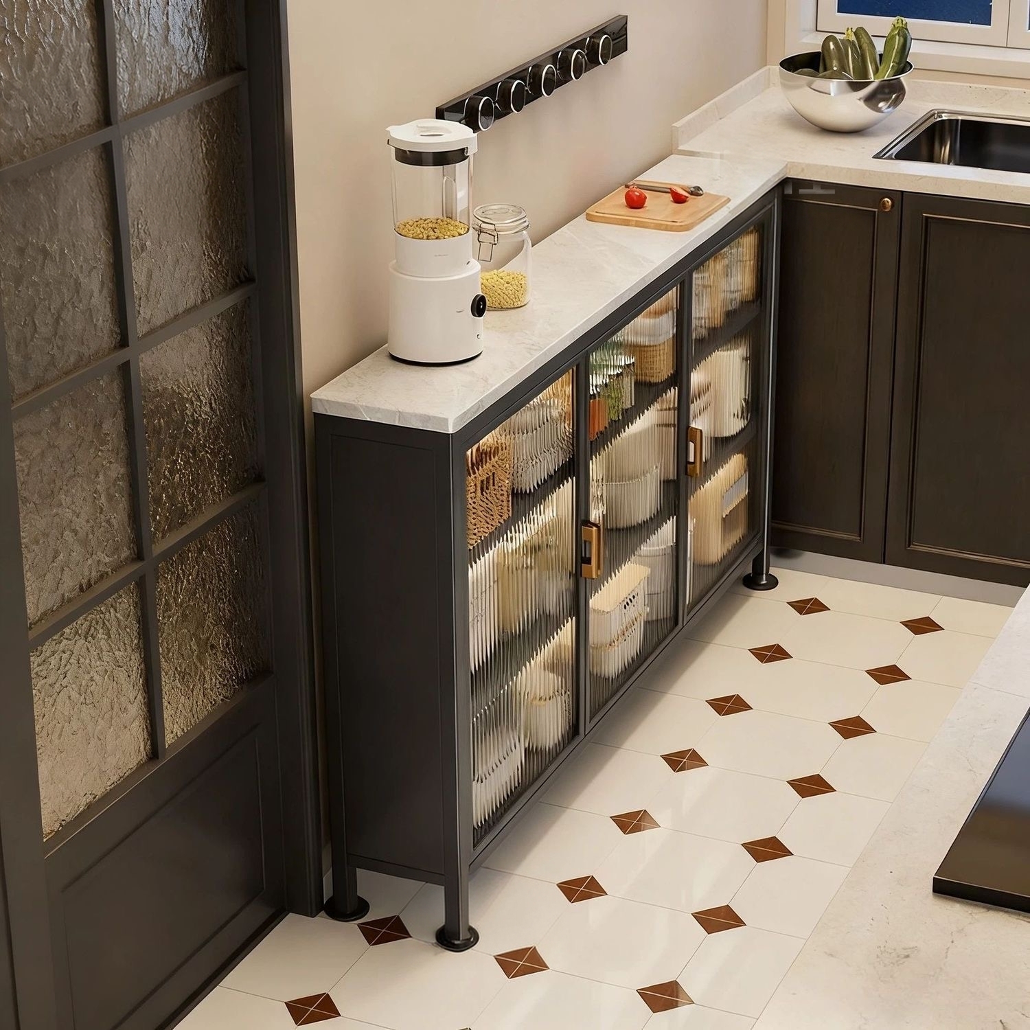 极窄餐边柜厨房窄边柜储物柜多层超薄置物柜小户型神器杂物收纳柜