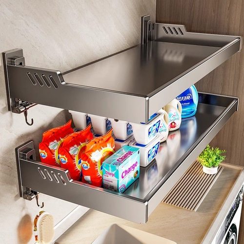 免打孔壁挂式多功能置物架