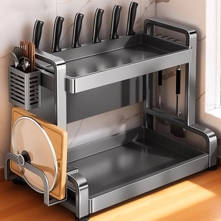 新款厨房置物架多功能台面调料品架子调料架调味罐调味料收纳架