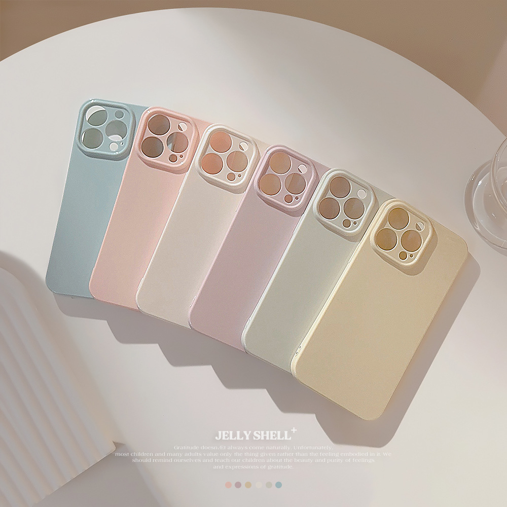 ins风纯色iphone15苹果手机壳17pro max适用16马卡龙12多巴胺11