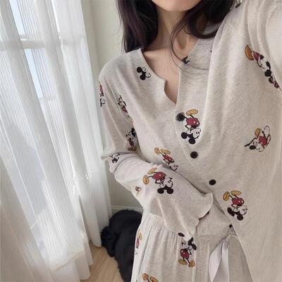 卡通米奇2025新款莫代尔棉睡衣女