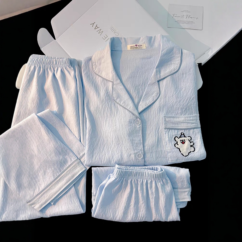 baby小狗睡衣女夏季云朵棉短袖