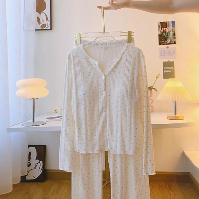碎花纯棉睡衣女款春秋季2025新款