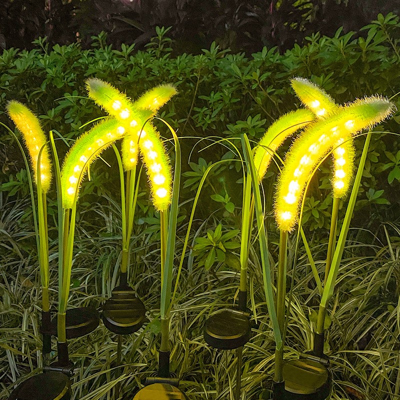 太阳能狗尾巴灯户外防水庭院灯